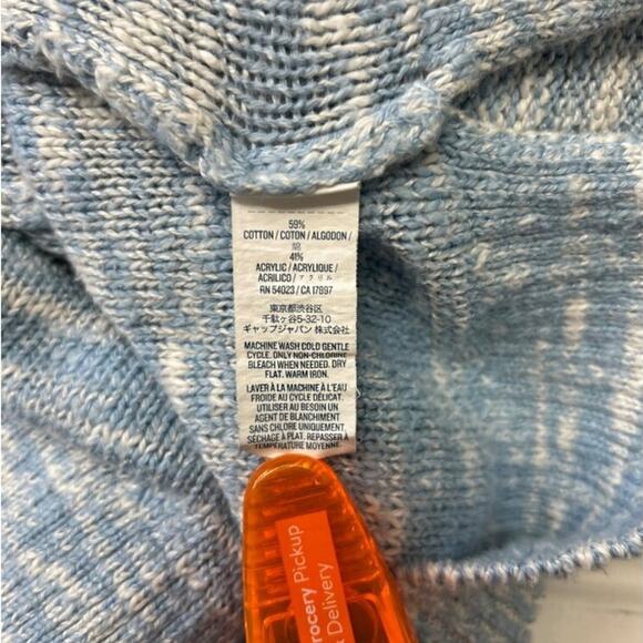 Old Navy Womens Marled Slub Pullover Sweater Ice Cap Size L - Picture 5 of 8